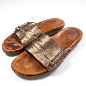 Gentle Souls Sandals Bronze Slide Size 7.5